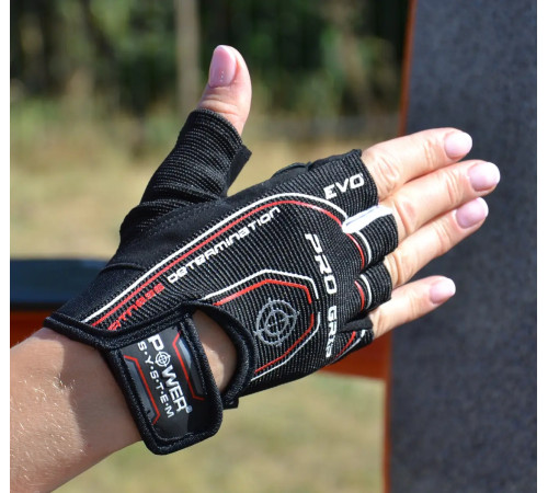 Рукавички для фітнесу Power System PS-2250E Pro Grip EVO S, чорні