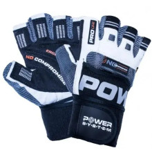 Рукавички для фітнесу Power System PS-2700 No Compromise L, сіро-білі