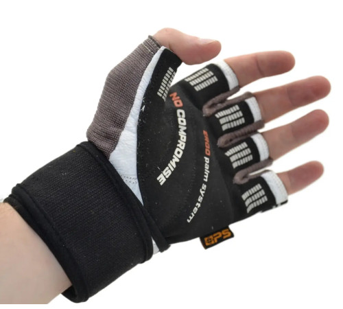 Рукавички для фітнесу Power System PS-2700 No Compromise L, сіро-білі