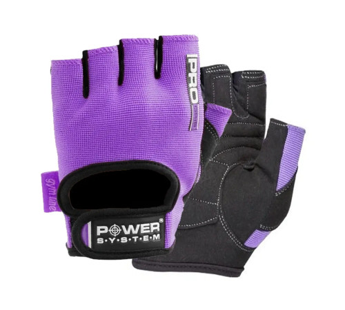 Рукавички для фітнесу жіночі Power System PS-2250 Pro Grip S, фіолетові