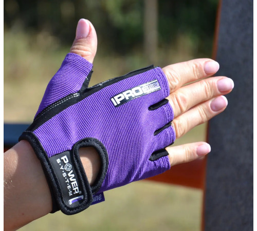 Рукавички для фітнесу жіночі Power System PS-2250 Pro Grip S, фіолетові
