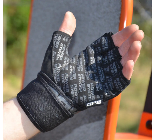 Рукавички для фітнесу Power System PS-2800 Power Grip L, чорні