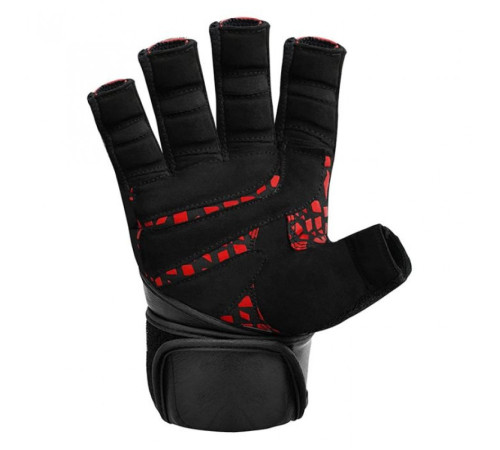 Рукавички для залу RDX Membran Pro L, чорно-червоні