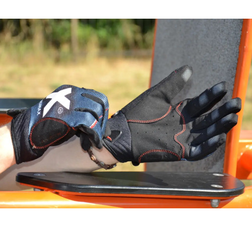 Рукавички для фітнесу MadMax MXG-102 X Gloves розмір XL, сіро-чорні