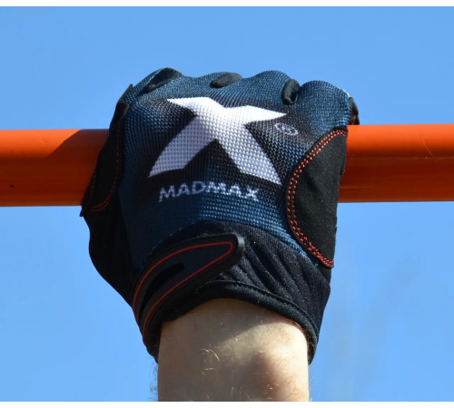 Рукавички для фітнесу MadMax MXG-102 X Gloves розмір XL, сіро-чорні