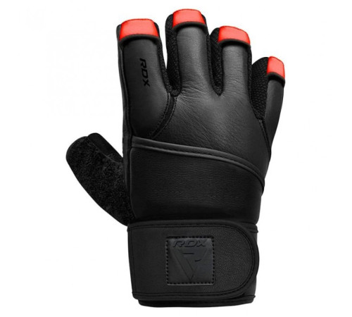 Рукавички для залу RDX Membran Pro M, чорно-червоні