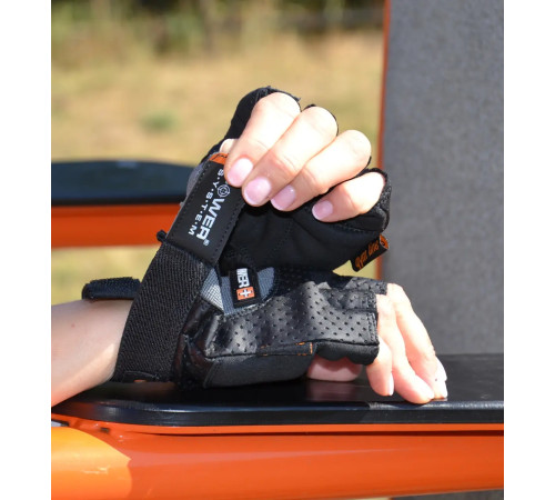 Рукавички для фітнесу Power System PS-2500 Power Plus XS, чорно-сірі