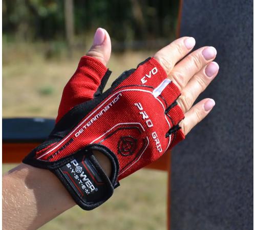 Рукавички для фітнесу Power System PS-2250E Pro Grip EVO XL, червоні