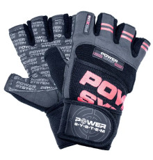 Рукавички для фітнесу Power System PS-2800 Power Grip L, чорно-червоні