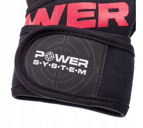 Рукавички для фітнесу Power System PS-2800 Power Grip L, чорно-червоні