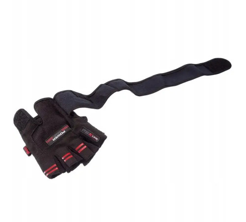 Рукавички для фітнесу Power System PS-2800 Power Grip L, чорно-червоні