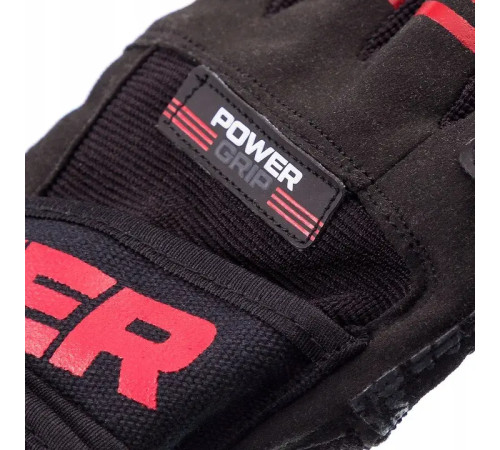 Рукавички для фітнесу Power System PS-2800 Power Grip L, чорно-червоні