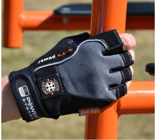 Рукавички для фітнесу чоловічі Power System PS-2580 S, чорно-сірі