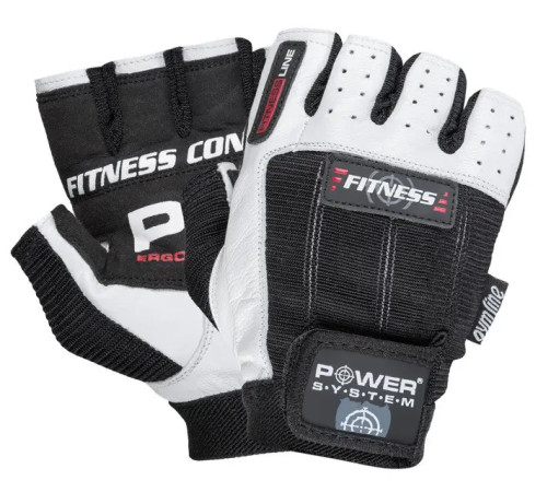 Рукавички для фітнесу Power System PS-2300 Fitness M, чорно-білі