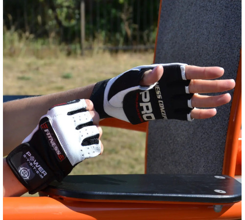 Рукавички для фітнесу Power System PS-2300 Fitness M, чорно-білі