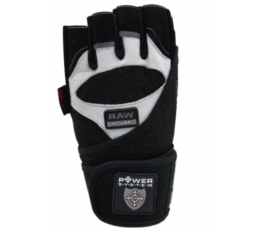 Рукавички для фітнесу Power System PS-2850 Raw Power M, чорно-білі