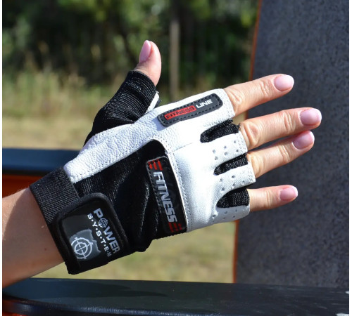 Рукавички для фітнесу Power System PS-2300 Fitness L, чорно-білі