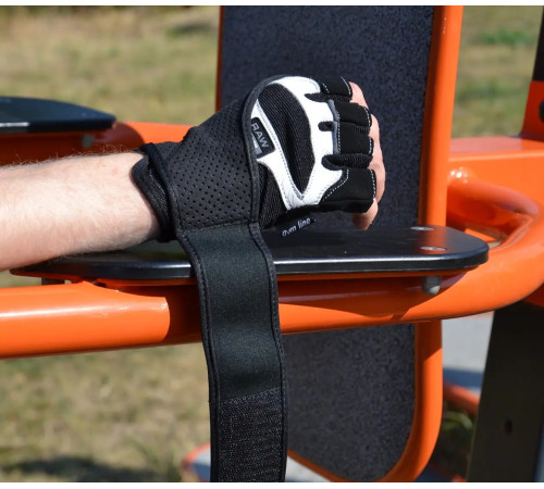 Рукавички для фітнесу Power System PS-2850 Raw Power L, чорно-білі