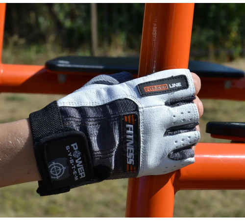 Рукавички для фітнесу Power System PS-2300 Fitness XS, сіро-білі