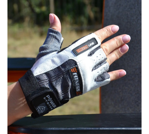 Рукавички для фітнесу Power System PS-2300 Fitness XS, сіро-білі