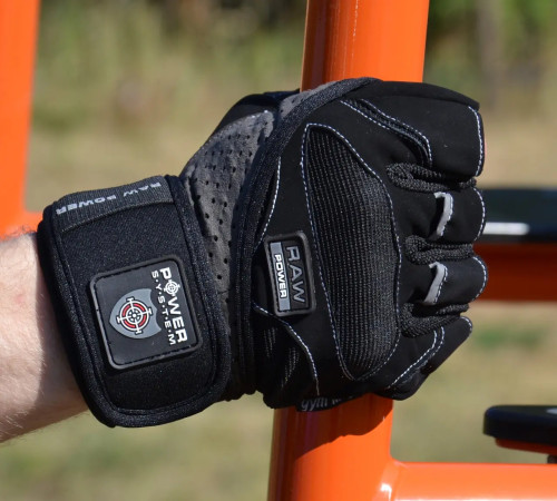 Рукавички для фітнесу Power System PS-2850 Raw Power XL, чорно-сірі