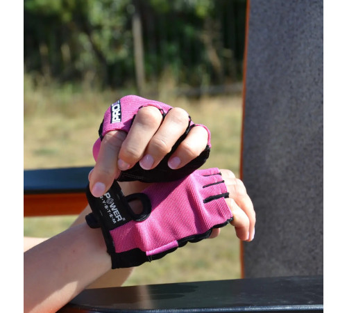 Рукавички для фітнесу жіночі Power System PS-2250 Pro Grip M, рожеві