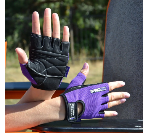 Рукавички для фітнесу жіночі Power System PS-2250 Pro Grip M, фіолетові