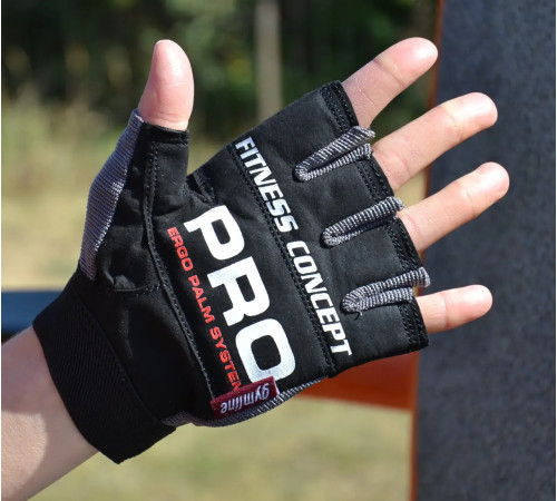 Рукавички для фітнесу Power System PS-2300 Fitness M, чорно-сірі