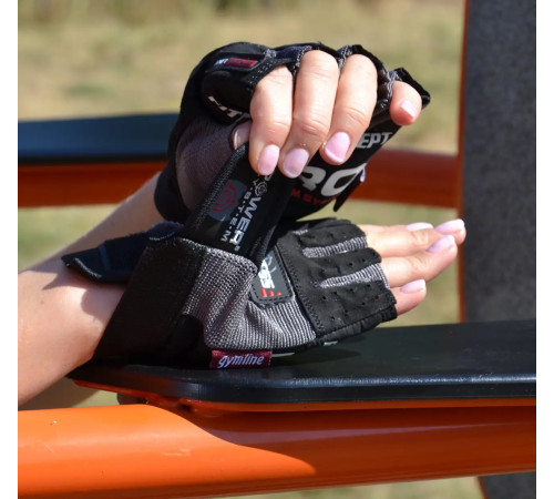 Рукавички для фітнесу Power System PS-2300 Fitness L, чорно-сірі