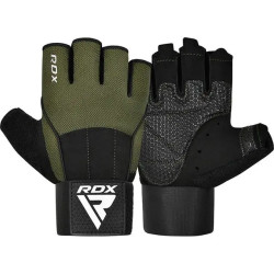Рукавички для фітнесу RDX W3 розмір M, зелені