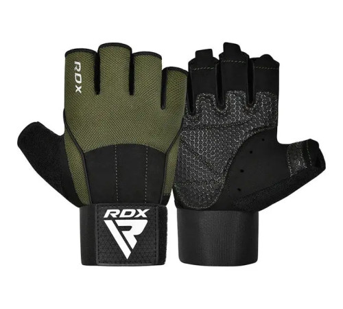 Рукавички для фітнесу RDX W3 розмір M, зелені