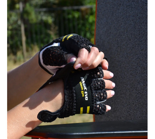 Рукавички для фітнесу Power System PS-2100 Basic EVO XXL, чорно-жовті