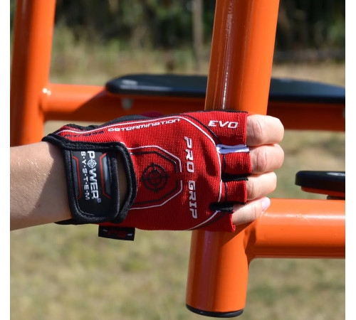 Рукавички для фітнесу Power System PS-2250E Pro Grip EVO XXL, червоні