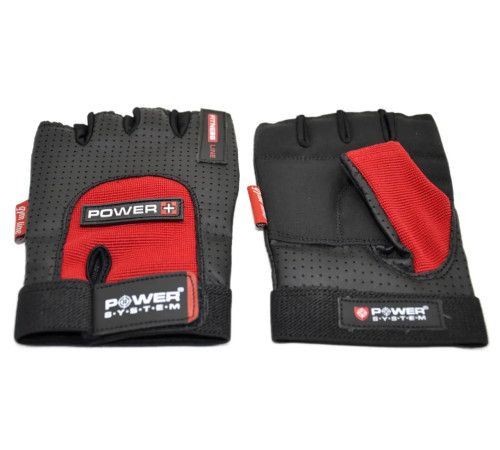 Рукавички для фітнесу Power System PS-2500 Power Plus XXL, чорно-червоні