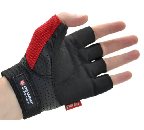 Рукавички для фітнесу Power System PS-2500 Power Plus XXL, чорно-червоні