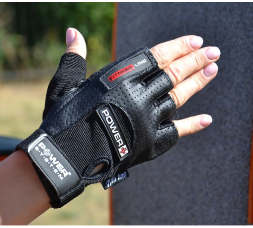 Рукавички для фітнесу Power System PS-2500 Power Plus M, чорні