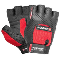 Рукавички для фітнесу Power System PS-2500 Power Plus L, чорно-червоні