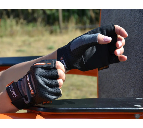 Рукавички для фітнесу Power System PS-2500 Power Plus M, чорно-сірі