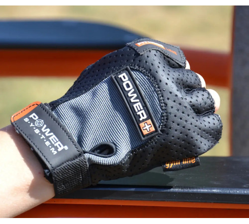 Рукавички для фітнесу Power System PS-2500 Power Plus XXL, чорно-сірі