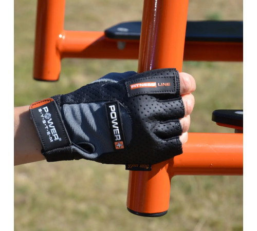 Рукавички для фітнесу Power System PS-2500 Power Plus XXL, чорно-сірі