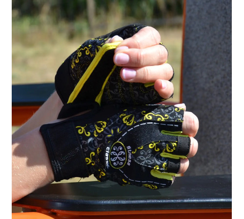 Рукавички для фітнесу жіночі Power System PS-2910 Classy XS, жовті