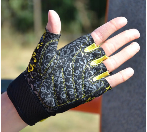 Рукавички для фітнесу жіночі Power System PS-2910 Classy XS, жовті