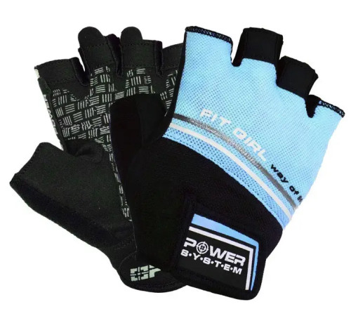 Рукавички для фітнесу жіночі Power System PS-2920 Evo S, блакитні