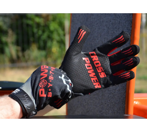 Рукавички для кросфіту Power System PS-2860 M, чорно-червоні