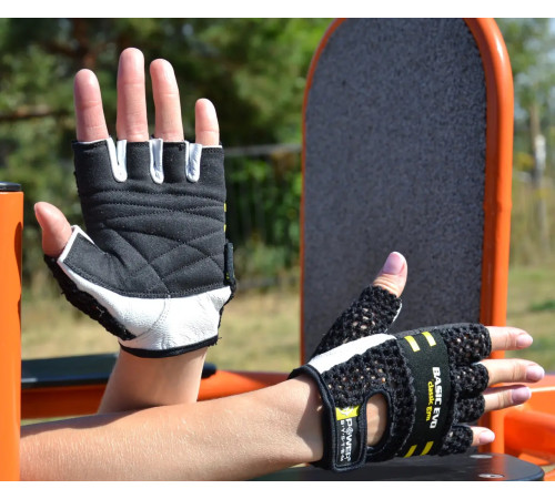 Рукавички для фітнесу Power System PS-2100 Basic EVO M, чорно-жовті