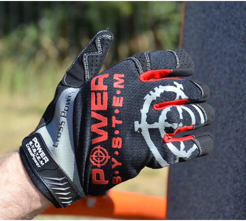 Рукавички для кросфіту Power System PS-2860 L, чорно-червоні