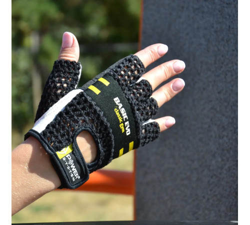 Рукавички для фітнесу Power System PS-2100 Basic EVO L, чорно-жовті