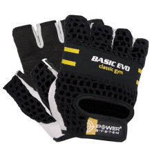 Рукавички для фітнесу Power System PS-2100 Basic EVO XL, чорно-жовті