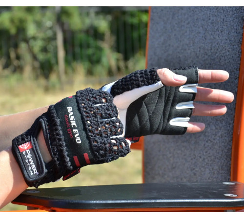 Рукавички для фітнесу Power System PS-2100 Basic EVO XS, чорно-червоні