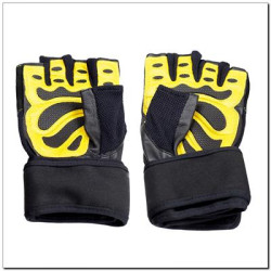 Фітнес-рукавиці чоловічі RST01 HMS – чорно-жовті/розмір XXL 